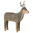 Maileg Candle Holder Medium Reindeer, håndmalet rensdyrlysestage i træ og metal til lys Ø1,2 cm, dekorativ julepynt