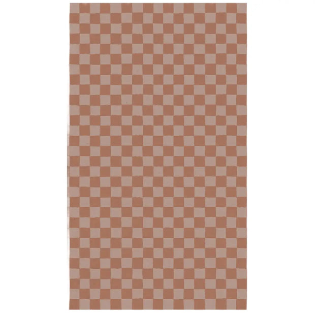 Maileg gavepapir Checker Powder Vintage Rose 10 meter med ternet mønster