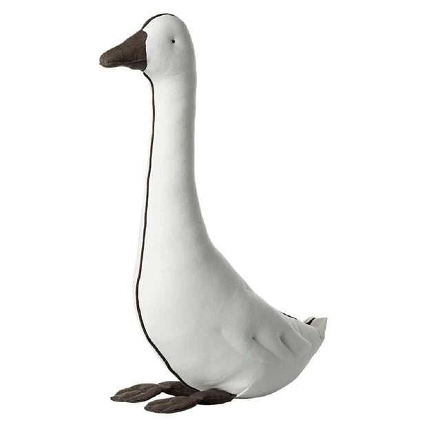 Maileg Goose Small Off White, lille dekorativ gås i lyst stof til julepynt, børneværelse og hyggelige Maileg-opstillinger