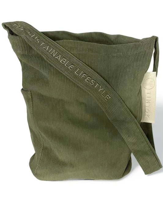 TinTok - Mati Corduroy Taske Forest Green