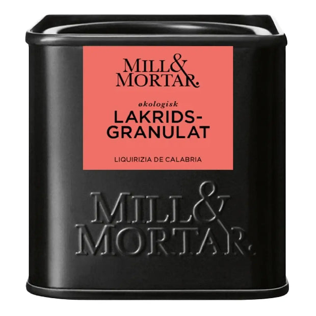 Mill & Mortar økologisk lakridsgranulat 45 g fra Calabrien