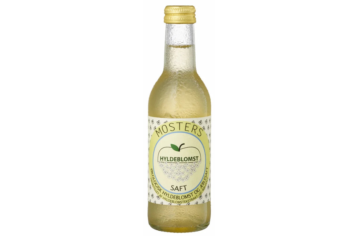 Klosterbryggeriet Mosters Hyldeblomst økologisk hyldeblomstsaft med æble, 25 cl