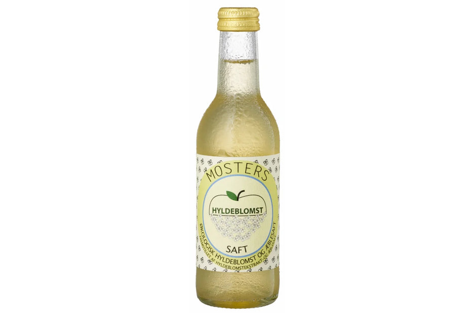Klosterbryggeriet Mosters Hyldeblomst økologisk hyldeblomstsaft med æble, 25 cl