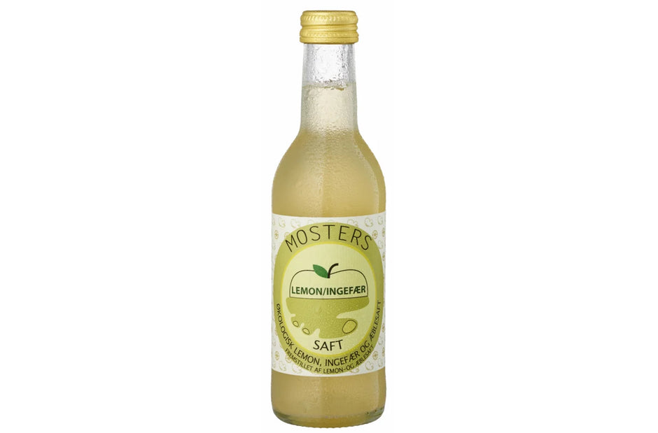 Klosterbryggeriet Mosters Ingefær Lemon økologisk saft med citrus, ingefær og æble, 25 cl