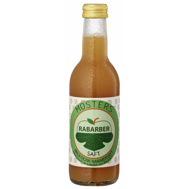 Klosterbryggeriet Mosters Rabarber økologisk rabarbersaft med æble og vanilje, 25 cl