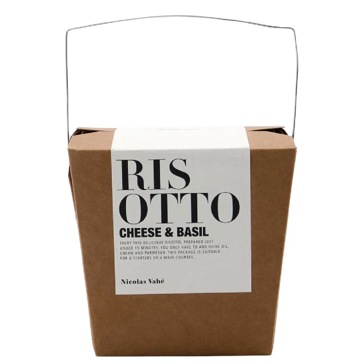Nicolas Vahé Risotto Cheese & Basil med Carnaroli-ris, ost og basilikum, 300 g