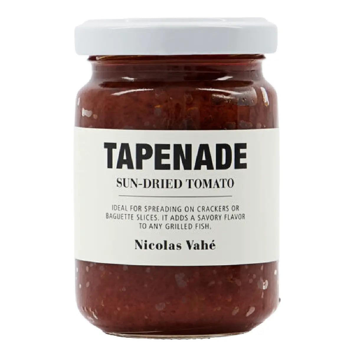 Nicolas Vahé tapenade med soltørrede tomater, olivenolie, hvidløg og oregano, 135 g