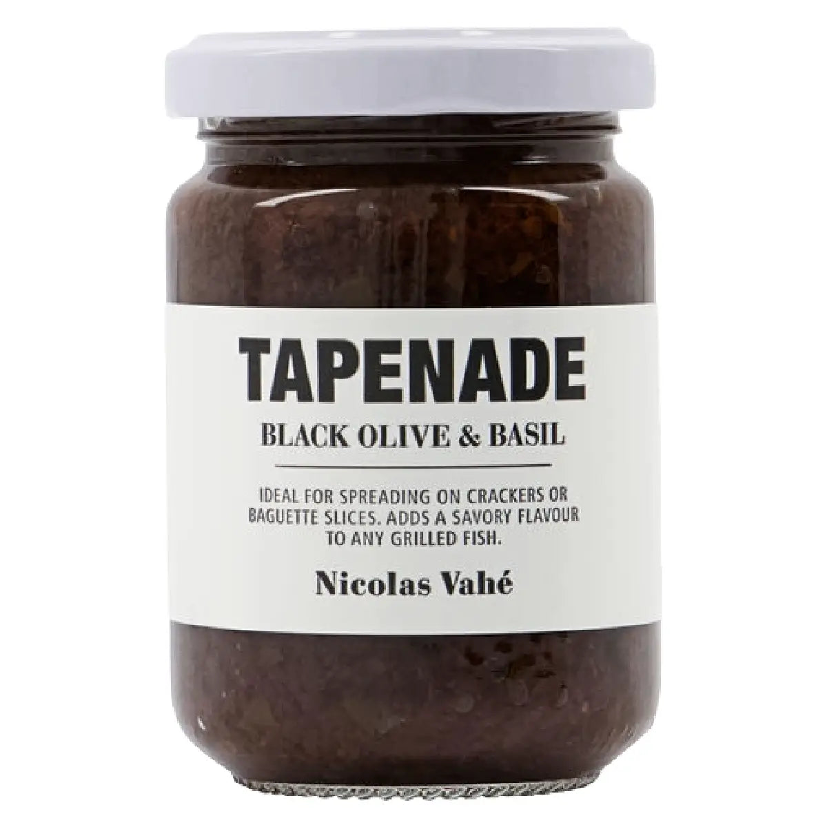Nicolas Vahé tapenade med sorte oliven, basilikum, kapers og soltørrede tomater, 135 g