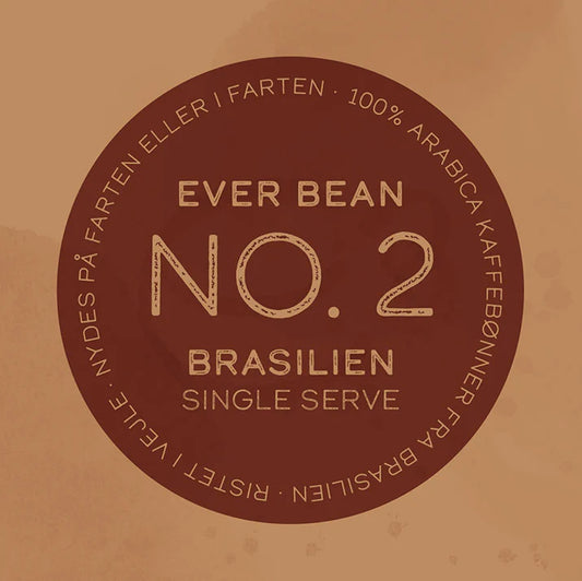 EverBean Single Serve No. 02 Brasilien økologisk Arabica kaffe i drypfilter til én kop