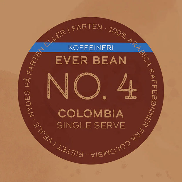 EverBean Single Serve No. 04 Colombia Decaf økologisk koffeinfri Arabica kaffe i drypfilter