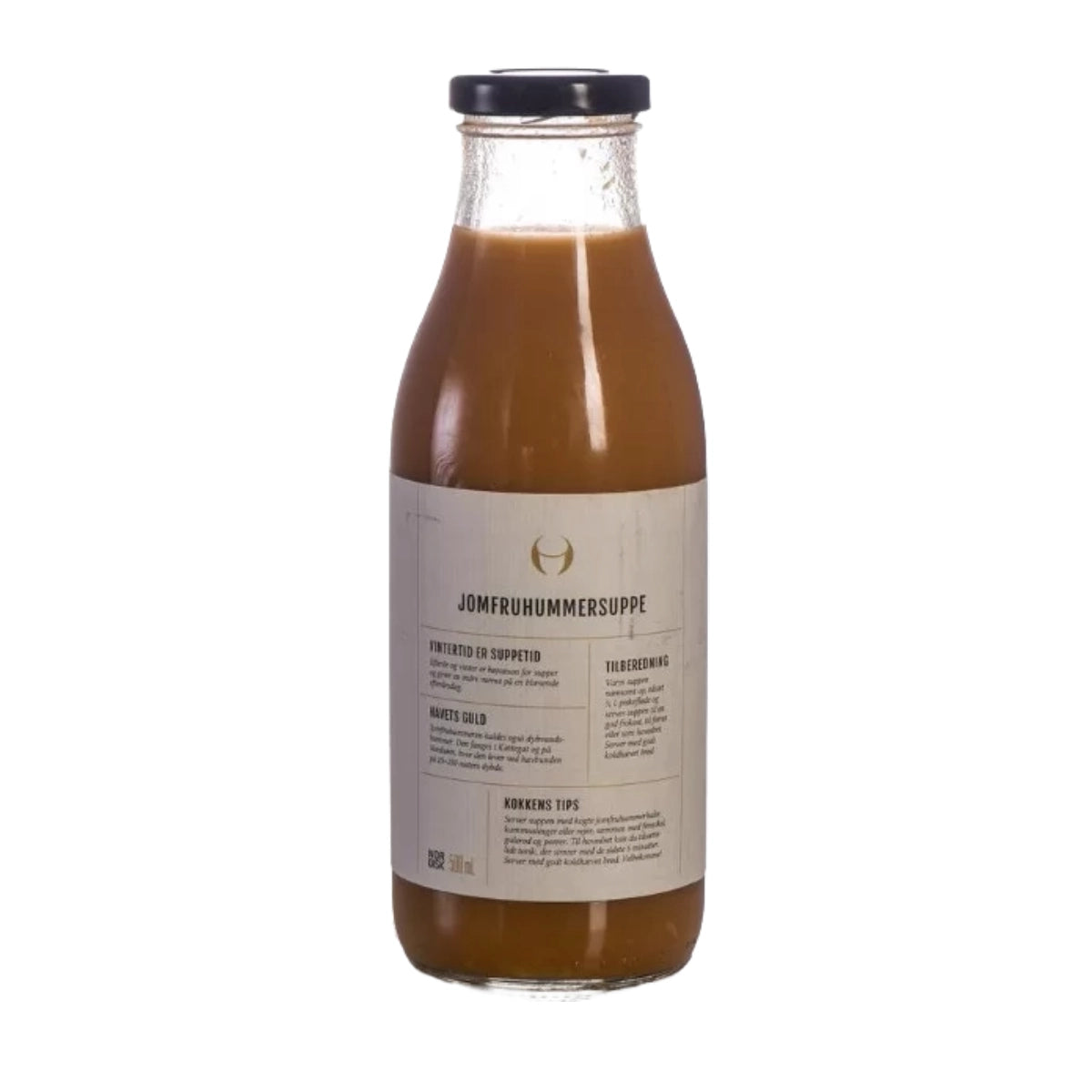 Produktfoto af NORDISK jomfruhummersuppe 500 ml – håndlavet hummerbisque lavet på 77% jomfruhummerbouillon med jomfruhummer fra Kattegat og Nordsøen, serveringsklar suppe til forret med skaldyr, fisk og grønt
