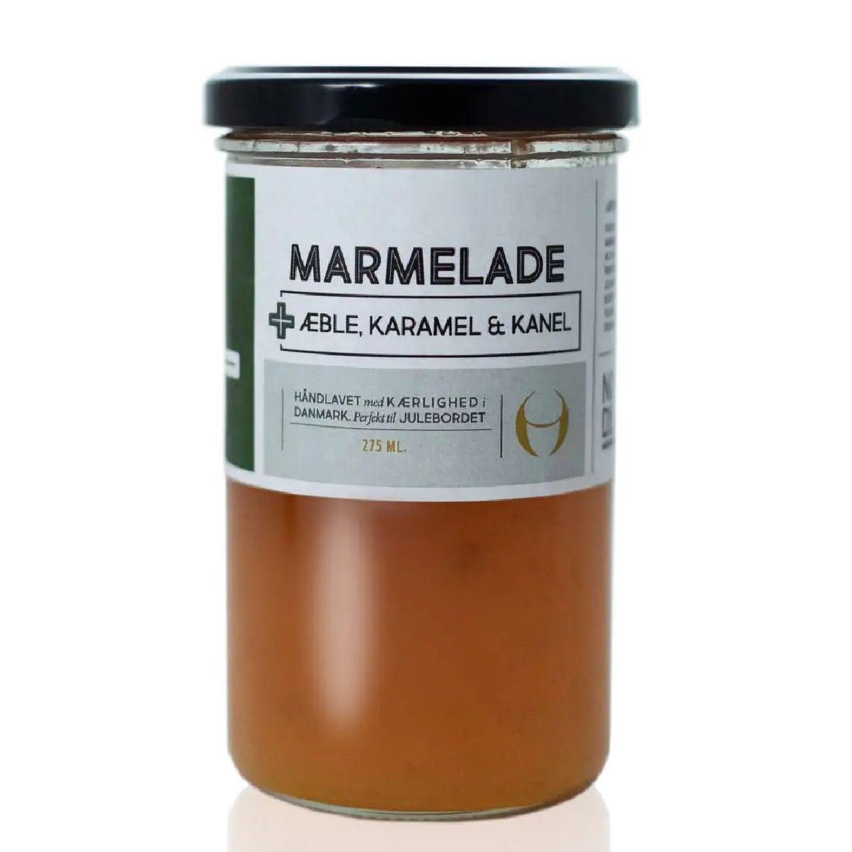 NORDISK JUL æblemarmelade med karamel og kanel, 212 ml – julemarmelade med 60% æbler, krydret med kanel og vanilje, lækker til brød, pandekager, vafler og ostebord