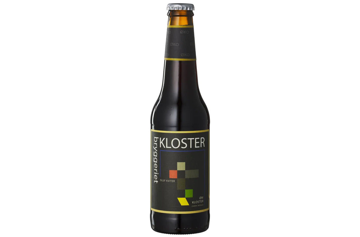 Klosterbryggeriet Oluf Kviter økologisk mørk ale med tranebær og havre, 33 cl
