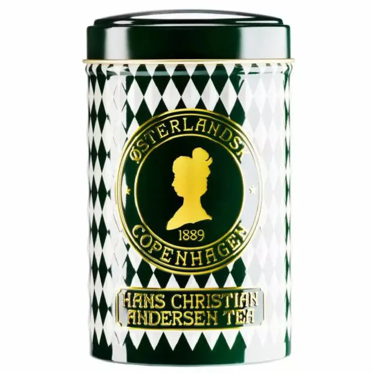 Østerlandsk Thehus HC Andersen Blend med sort og grøn te, bergamotte og rosenknopper i dåse 125 g