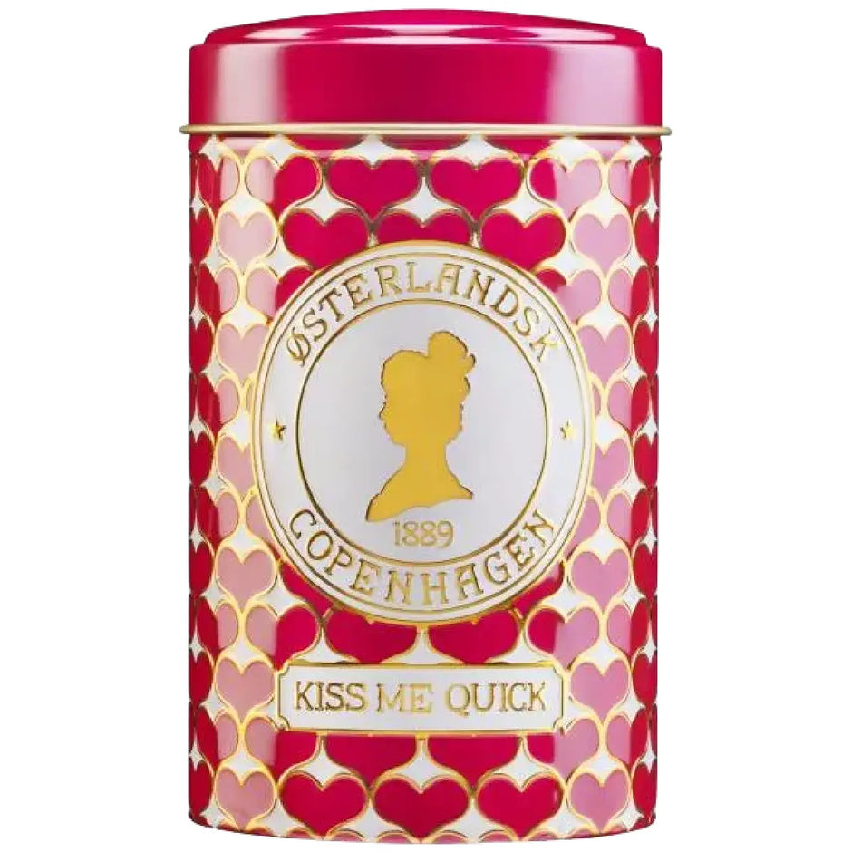 Østerlandsk Thehus Kiss Me Quick sort te med bær og fersken i dåse 125 g