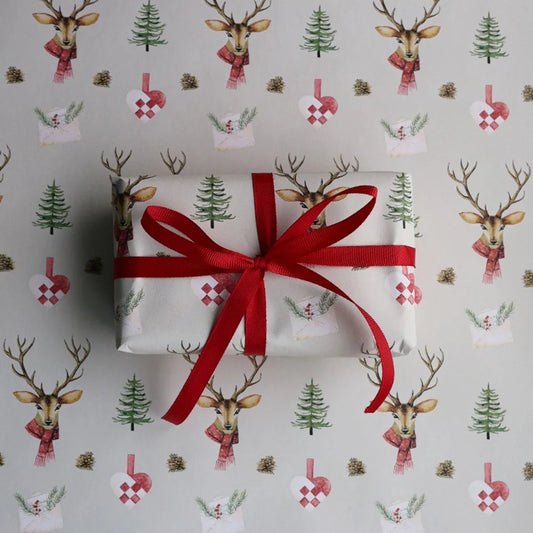 All By Voss - Gavepapir 5m Deer