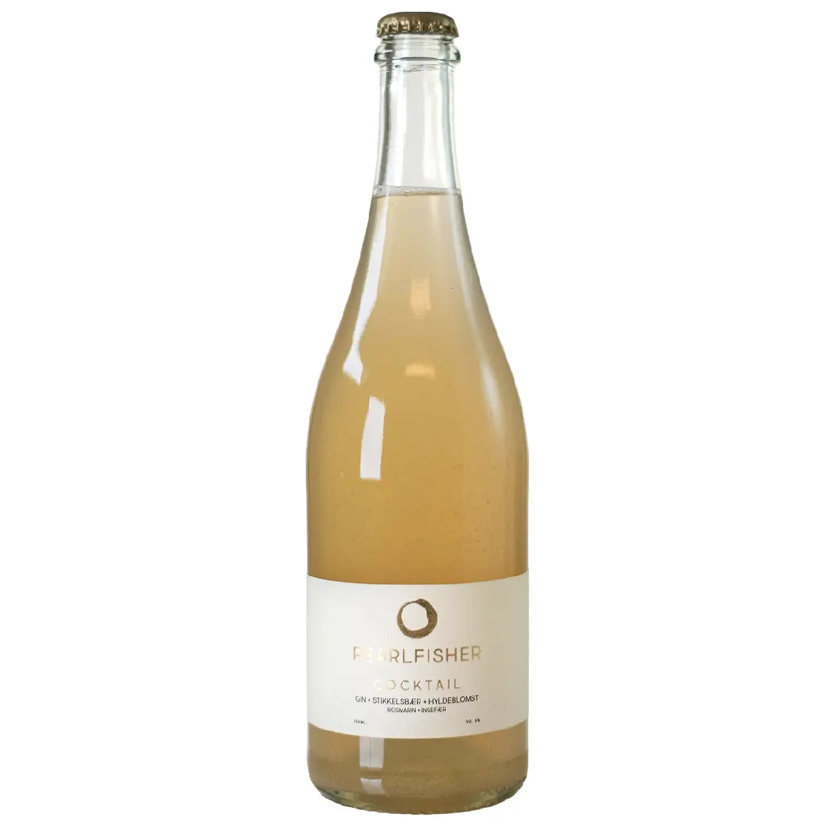 Pearlfisher Cocktail med gin, stikkelsbær, hyldeblomst, rosmarin og ingefær 75 cl