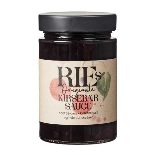 Rie's Originale Kirsebærsauce 325 g med danske kirsebær