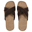 Shangies by Stilov Unisex#1 Brown Coffee brune sandaler med brede remme og jutesål