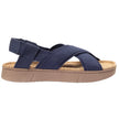 Shangies by Stilov Unisex#2 Wave Walker mørkeblå sandaler med krydsremme og hælrem