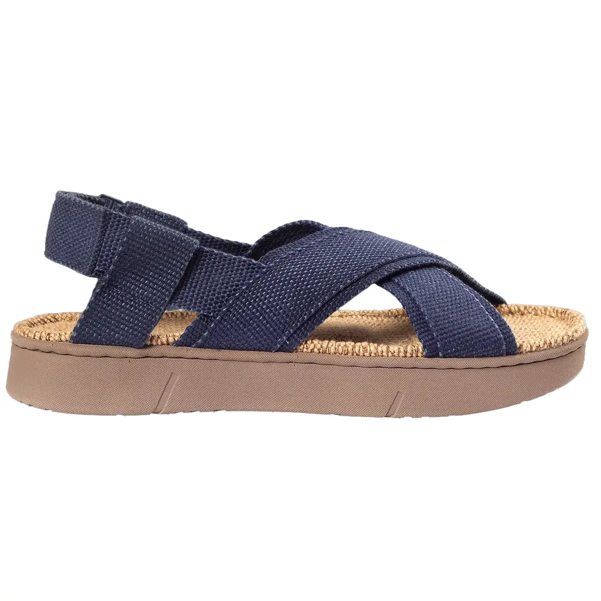 Shangies by Stilov Unisex#2 Wave Walker mørkeblå sandaler med krydsremme og hælrem