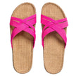 Shangies by Stilov Women#1 Pink Posh rosa sandaler med krydsremme og jutesål