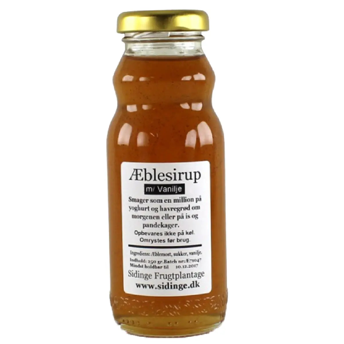 Sidinge Frugtplantage Æblesirup med Vanilje 250 g
