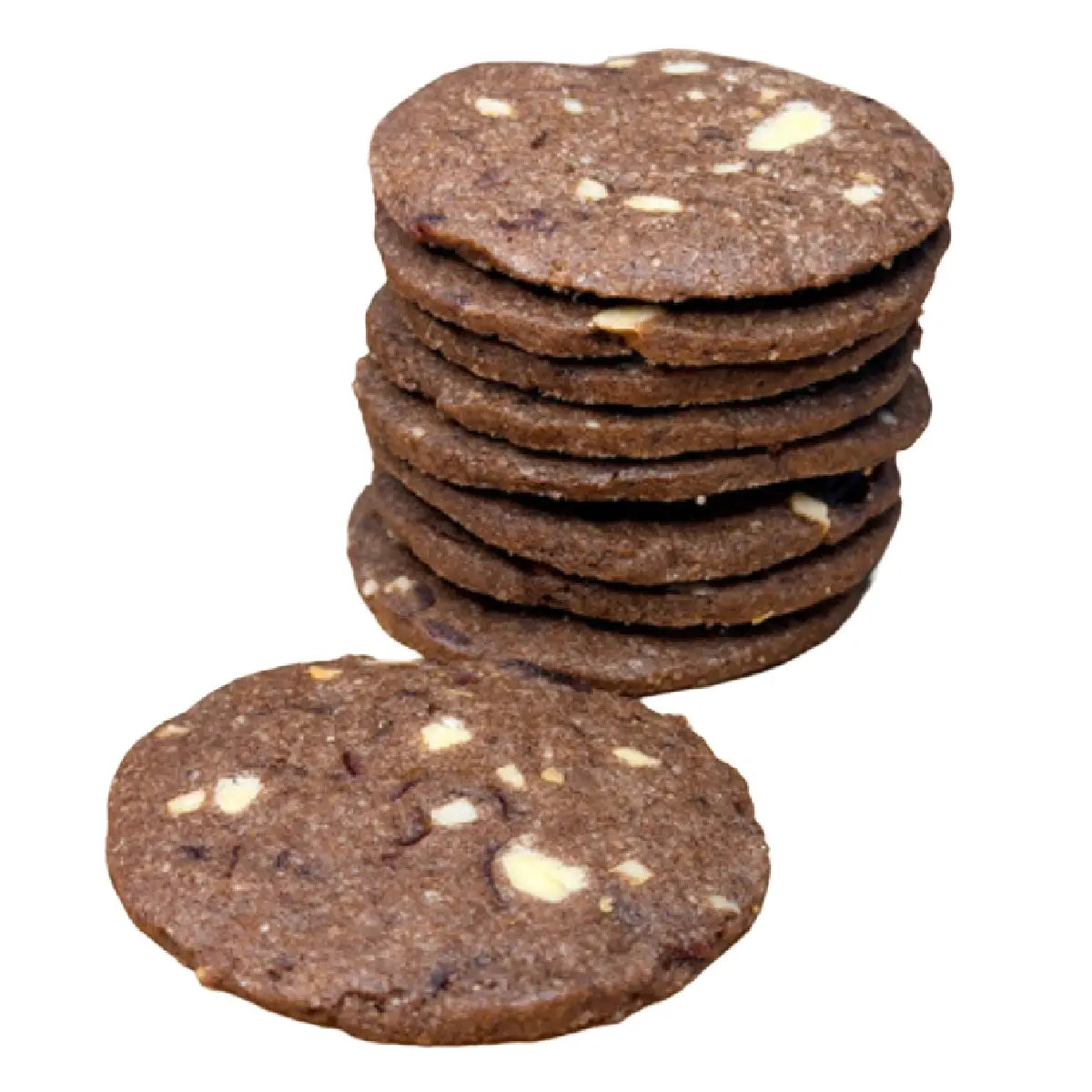 Småkageriet Kakao & Bær Dark Passion småkager med kakao, tranebær, hvid chokolade og mandelsplitter, 150 g