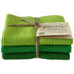 Solwang Design Fresh Green Combi strikkede karklude i friske grønne nuancer, 3 stk.