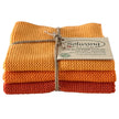 Solwang Design Orange Combi strikkede karklude i orange nuancer, 3 stk.