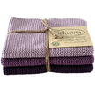 Solwang Design Purple Combi strikkede karklude i lilla nuancer, 3 stk.