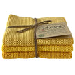 Solwang Design Yellow Combi strikkede karklude i gule nuancer, 3 stk.