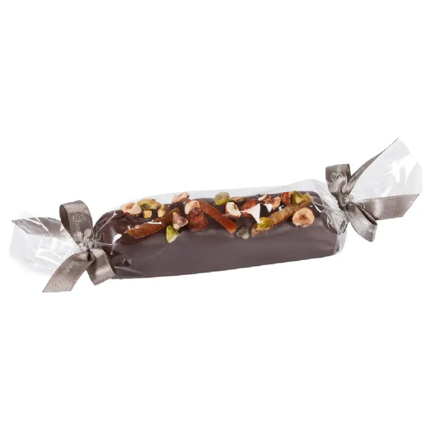 Summerbird Bûche de Noël 187 g med marcipan, nougat, mørk chokolade, appelsin og pistacie