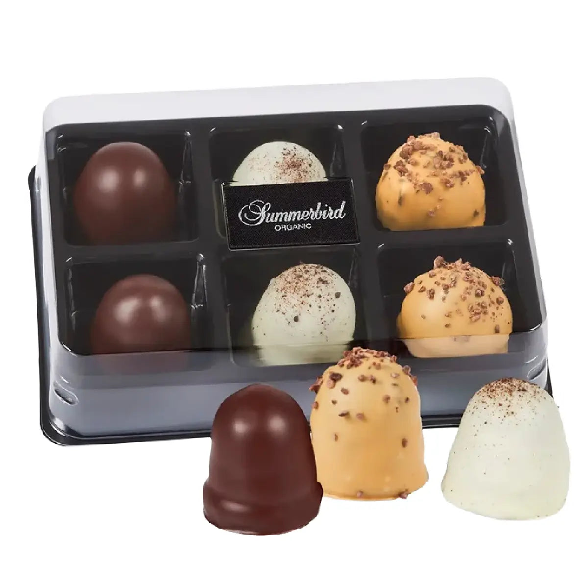 Summerbird Mini Classic & Season gaveæske med 6 mini flødeboller i tre forskellige varianter