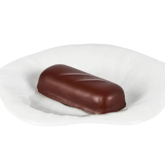 Summerbird Valencia 1 stk 20 g – økologisk fyldt chokolade med marcipan af mandler og overtræk af mørk chokolade Amazonas 61%, klassisk petit four til kaffe og gavekurv