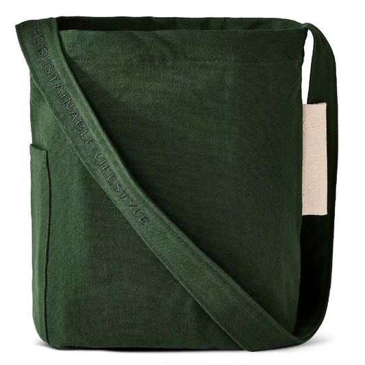 TinTok Mira Canvas Taske Forest Green i økologisk bomuld