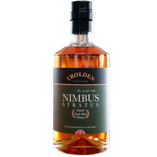 Trolden NIMBUS STRATUS Batch 11 single malt whisky 50 cl – dansk whisky på dansk bygmalt, modnet på ex-bourbon og ex-oloroso fade med noter af vanilje, karamel og tørret frugt