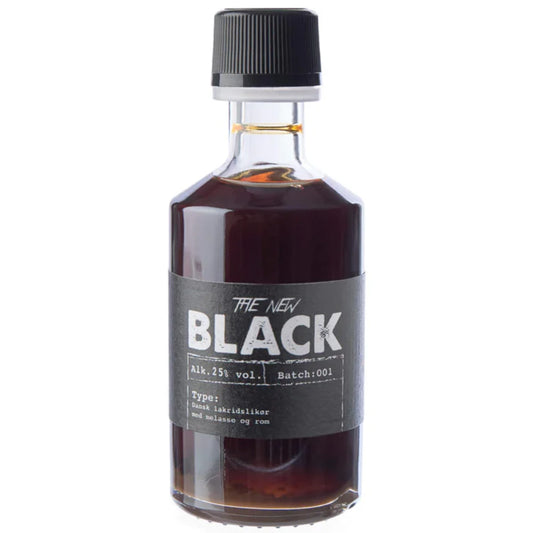 Trolden THE NEW BLACK lakridslikør 5 cl – luksus likør med ren engelsk lakrids, rørsukkermelasse og afrunding af fadlagret Stokers Rum på bourbontræfade