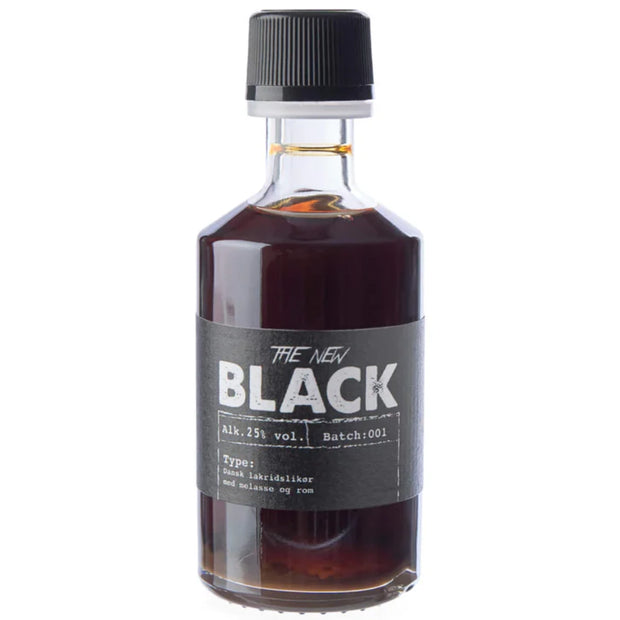 Trolden THE NEW BLACK lakridslikør 5 cl – luksus likør med ren engelsk lakrids, rørsukkermelasse og afrunding af fadlagret Stokers Rum på bourbontræfade