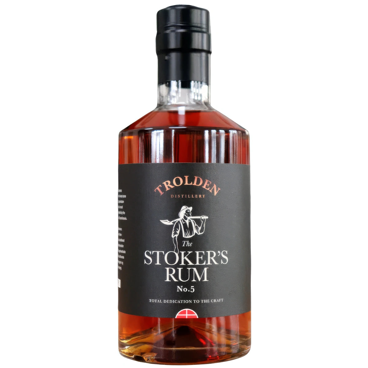 Trolden THE STOKERS RUM No. 5 50 cl – dansk rom destilleret i små kobberkedler på rørsukkermelasse, lagret på bourbon- og sherryfade, 40% og let sødet
