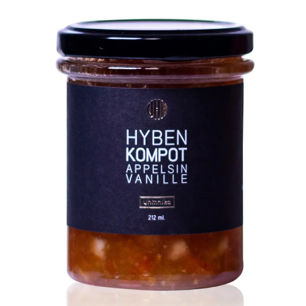 Uhmnika hybenkompot med appelsin og vanilje, 212 ml – frugtig kompot til ost og tapas med hyben, frisk appelsin og blød vanilje som sødt tilbehør