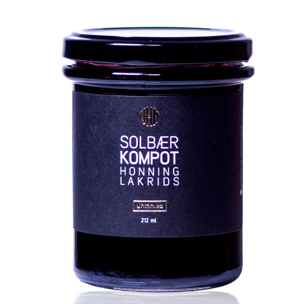 Uhmnika solbærkompot med honning og lakrids, 212 ml – frugtig kompot til ost og tapas med solbær, honning og et strejf af lakrids, lækker som dip eller topping på desserter