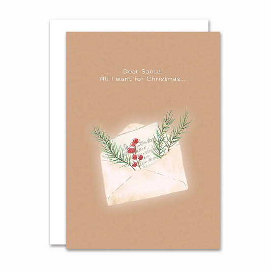 All By Voss - Foldet Kort Dear Santa