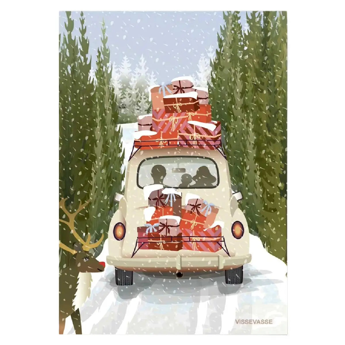 ViSSEVASSE All Packed for Christmas minikort i A7-format til julegaver