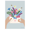 ViSSEVASSE Flowers In Envelope A7 minikort med blomster i kuvert, FSC-certificeret dobbeltkort trykt i Danmark med plads til en kærlig hilsen