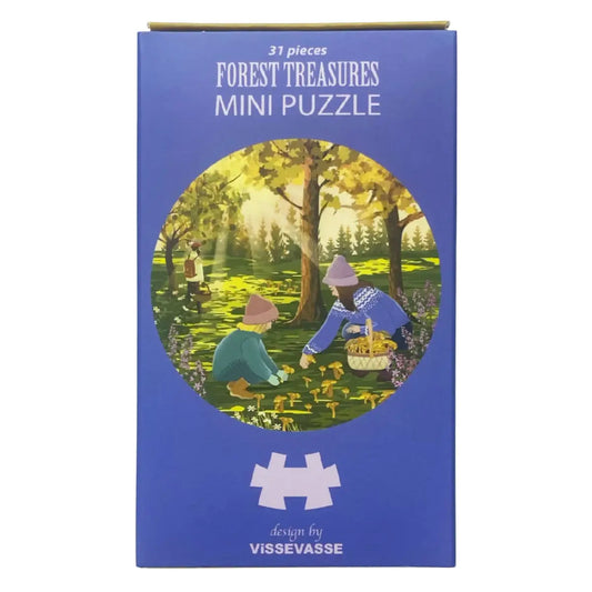 ViSSEVASSE FOREST TREASURES mini puslespil med stemningsfuldt skovmotiv