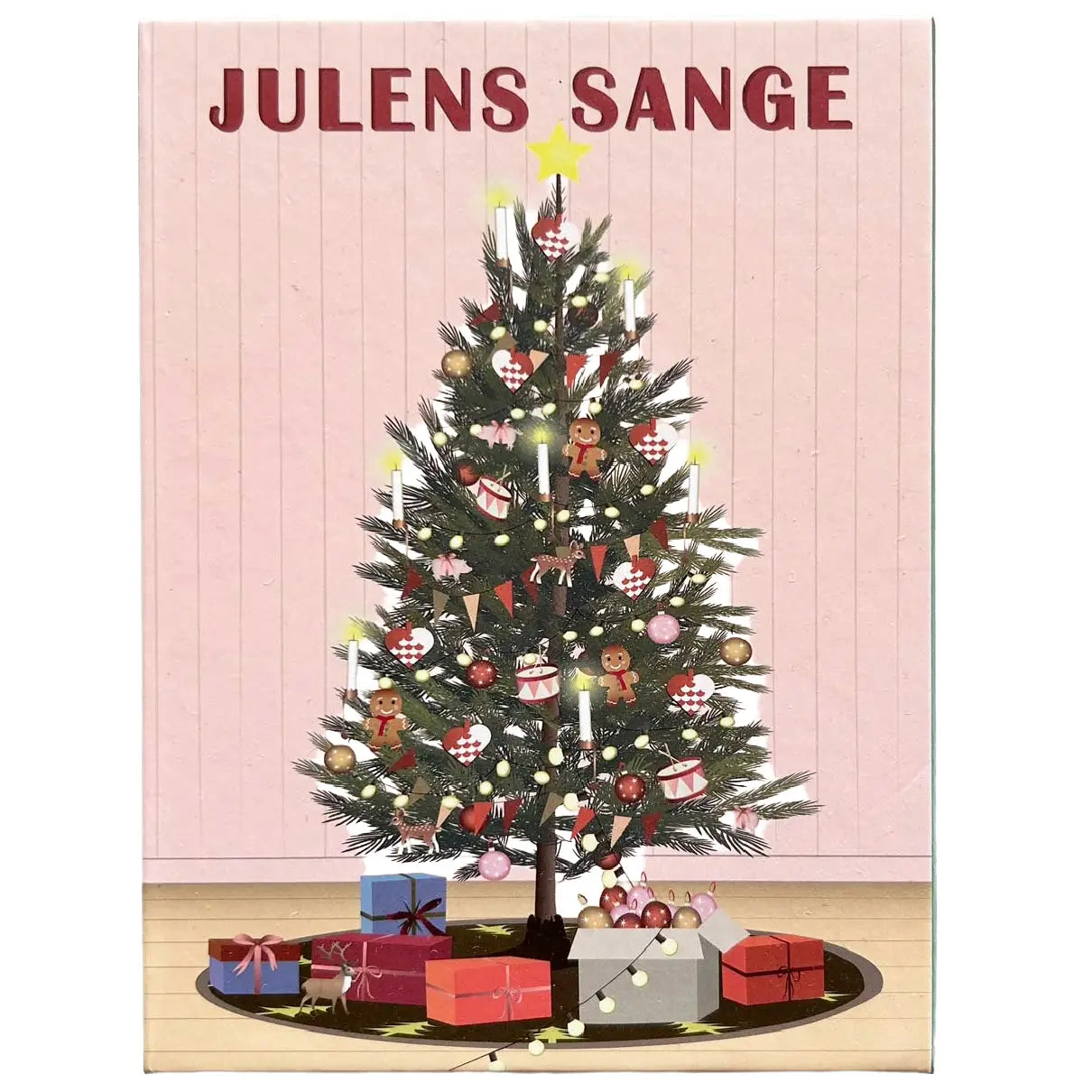 ViSSEVASSE Julens Sange æske med 15 illustrerede sanghæfter og 13 klassiske julesange