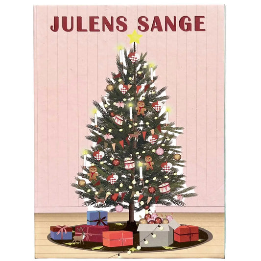 ViSSEVASSE Julens Sange æske med 15 illustrerede sanghæfter og 13 klassiske julesange