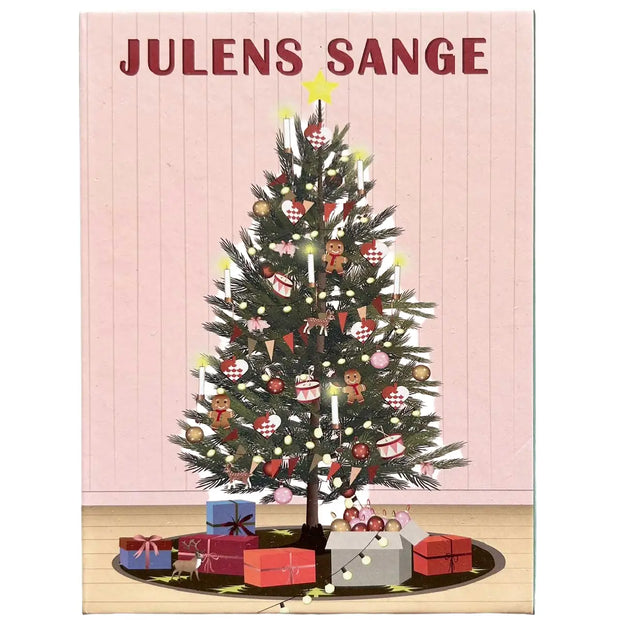 ViSSEVASSE Julens Sange æske med 15 illustrerede sanghæfter og 13 klassiske julesange