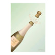 ViSSEVASSE Sip Sip Hooray minikort A7 med champagnemotiv